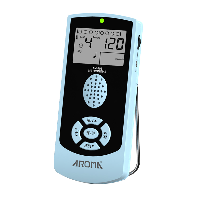 Métronome numérique pour JEPiano, batterie et tous les instruments avec minuterie, comptage vocal anglais et 2 sons différents: Bleu