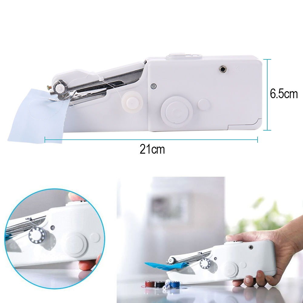 Handheld Sewing Machine Portable Mini Electric Handmake Sewing Tool Stitching Machine Handy Stitch For Fabric Clothing 1pcs