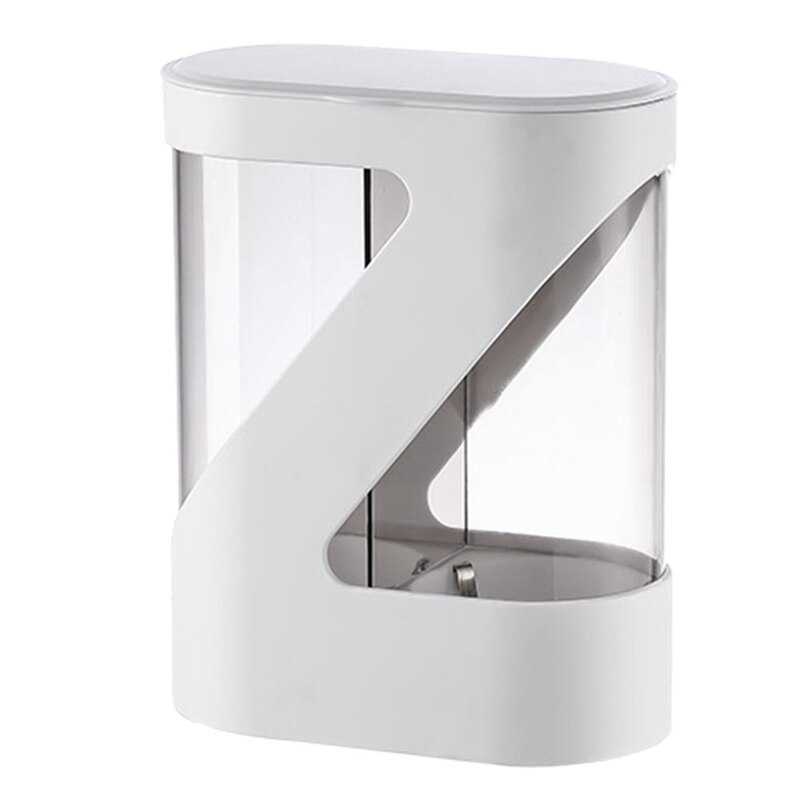 Water Cooler Cup Dispenser,Bathroom Pull Type Cup Holder Wall Mounted, Double Tube Disposable Cups Dispenser: white