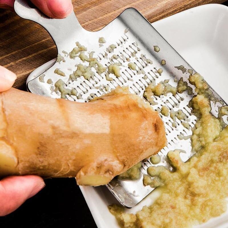 Stainless Steel Ginger Grinding Plate Vegetable Grater Tools Cool Home Gadgets Food Crusher Kitchen Supplies Accessories Things