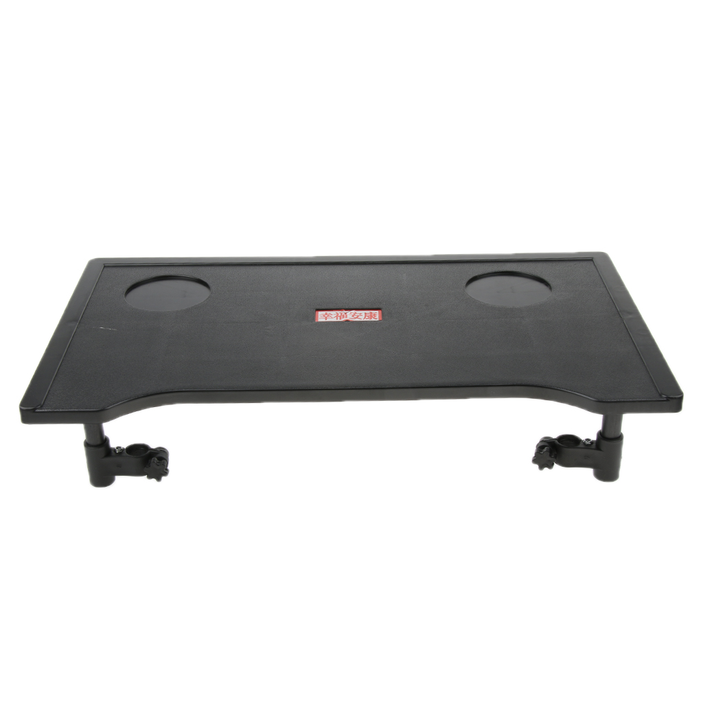 Removable Wheelchair Tray - Light-weight & Sturdy ABS Materials - Wheelchair Lap Tray, Wheelchair Table - Black