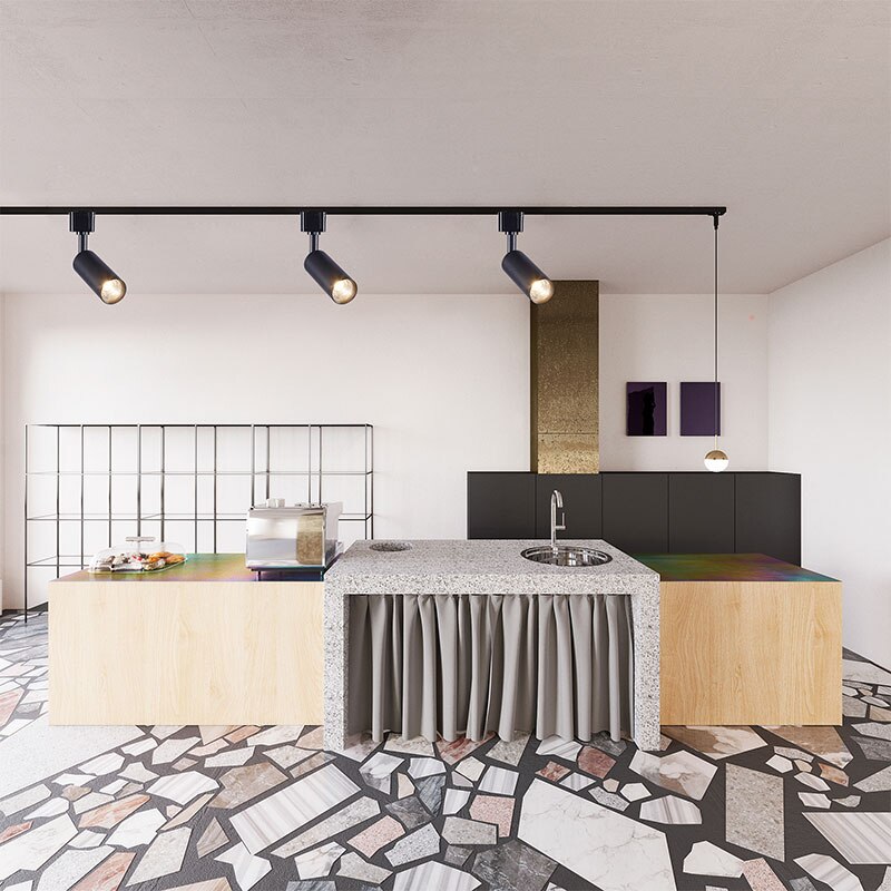 VISDANFO Plafond Spot Rail Spots 5w 7w 9w Vervangen led spoor licht cob aisilan rail verlichting armaturen