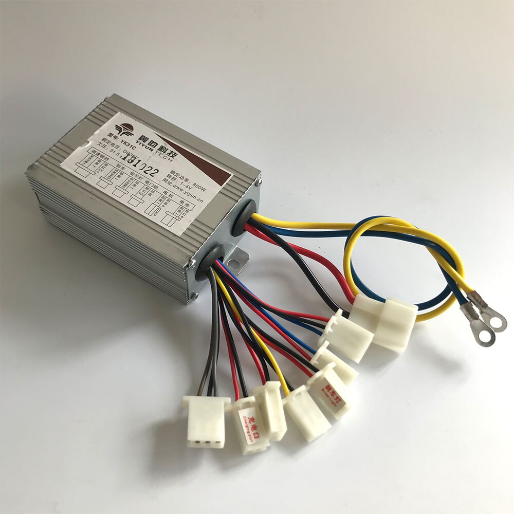 12v 24v 36v 48v 250w 350w 500w 1000w dc elektrisk sykkelmotor børstet kontrollerboks til elektrisk sykkelscooterkontroller  yk31c: 36 v 800w 2 hastighet