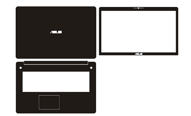 Laptop Carbon fiber Vinyl Skin Sticker Cover For ASUS N750JV N750JW N750JK N750 N750J 17.3"