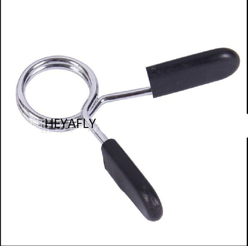 Fitness Rod Clip Lever Buckle Dumbbell Lever Spring Weight Lifting Lever Clamp Clincher Handle Clamp Spring Steel Tongs Folder