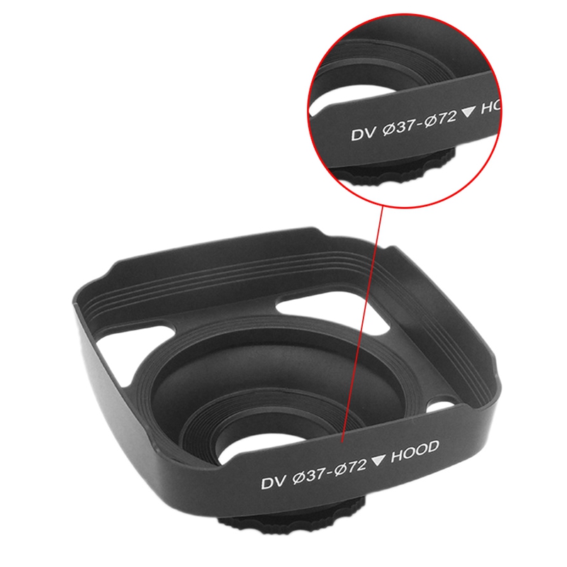 37Mm 72Mm Zonnekap Afneembare Groothoek Zonnekap Voor Camera Camcorder Fotografie