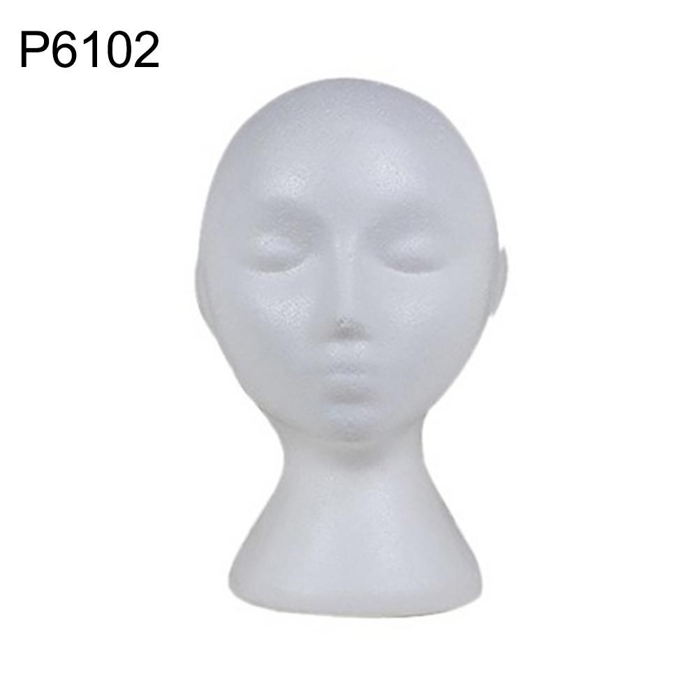 Piepschuim Mannequin Hoofd Model Zonnebril Lenzenvloeistof Stand Hat Cap Display Houder: 2