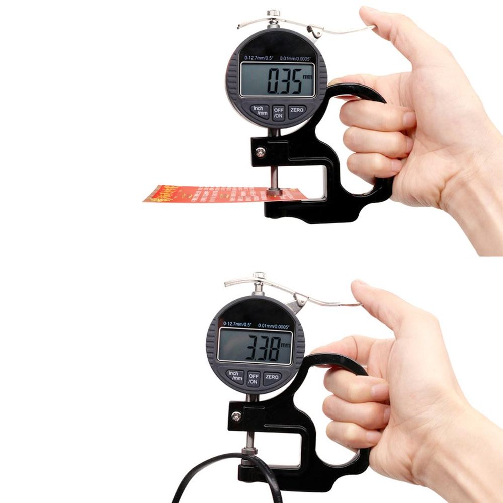Portable Digital Thickness Gauge 0.01/0.001mm Range Electronic Micrometer inch/Metric Electronic Percentage Thickness Meter