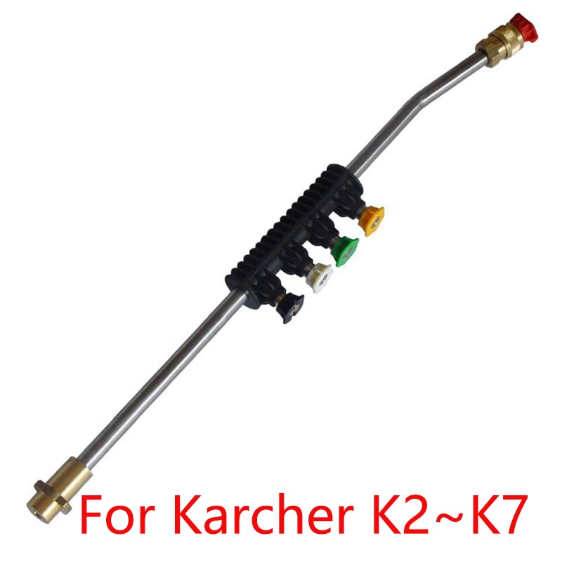 Boquilla de lanza de chorro de Metal para arandela de coche con 5 puntas de boquilla rápida para Karcher K1 K2 K3 K4 K5 K6 K7 arandelas de alta presión