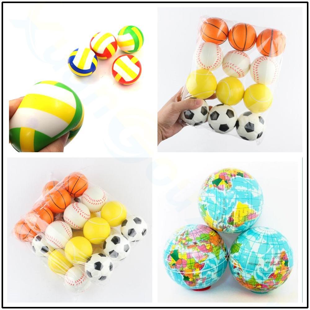 6,3 cm Anti-betonen-Spielzeug Squishy Volleyball fußBall Ball Basketball tennnis Baseball freundlicher spielzeug PU schaum Ball