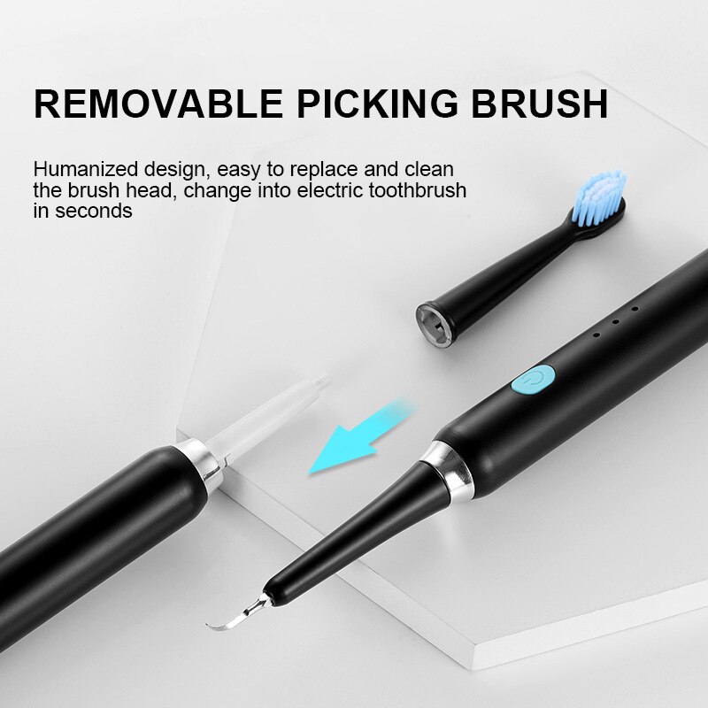 Multifunctional Electric Toothbrush Tooth Scrubber Remove Calculus Tooth Care Tool Ultrasonic Electric Dental Scaler