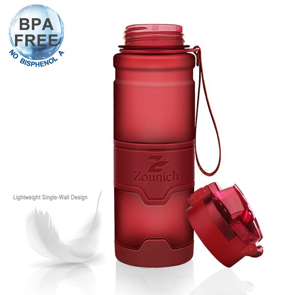 Zounich darkred Sport Wasser Flasche Beste Mehrweg Protein Shaker Bpa Frei Wasser Flasche Wandern Radfahren Fitnessstudio Flasche botella de agua: Ursprünglich Titel