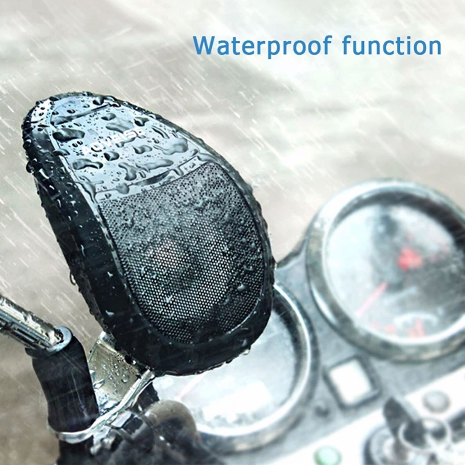 Motorcycle Bluetooth Speaker Built-in Audio Amplifier Waterproof Stereo FM Radio MP3 Player U Disk Scooter Motorcycle Speaker