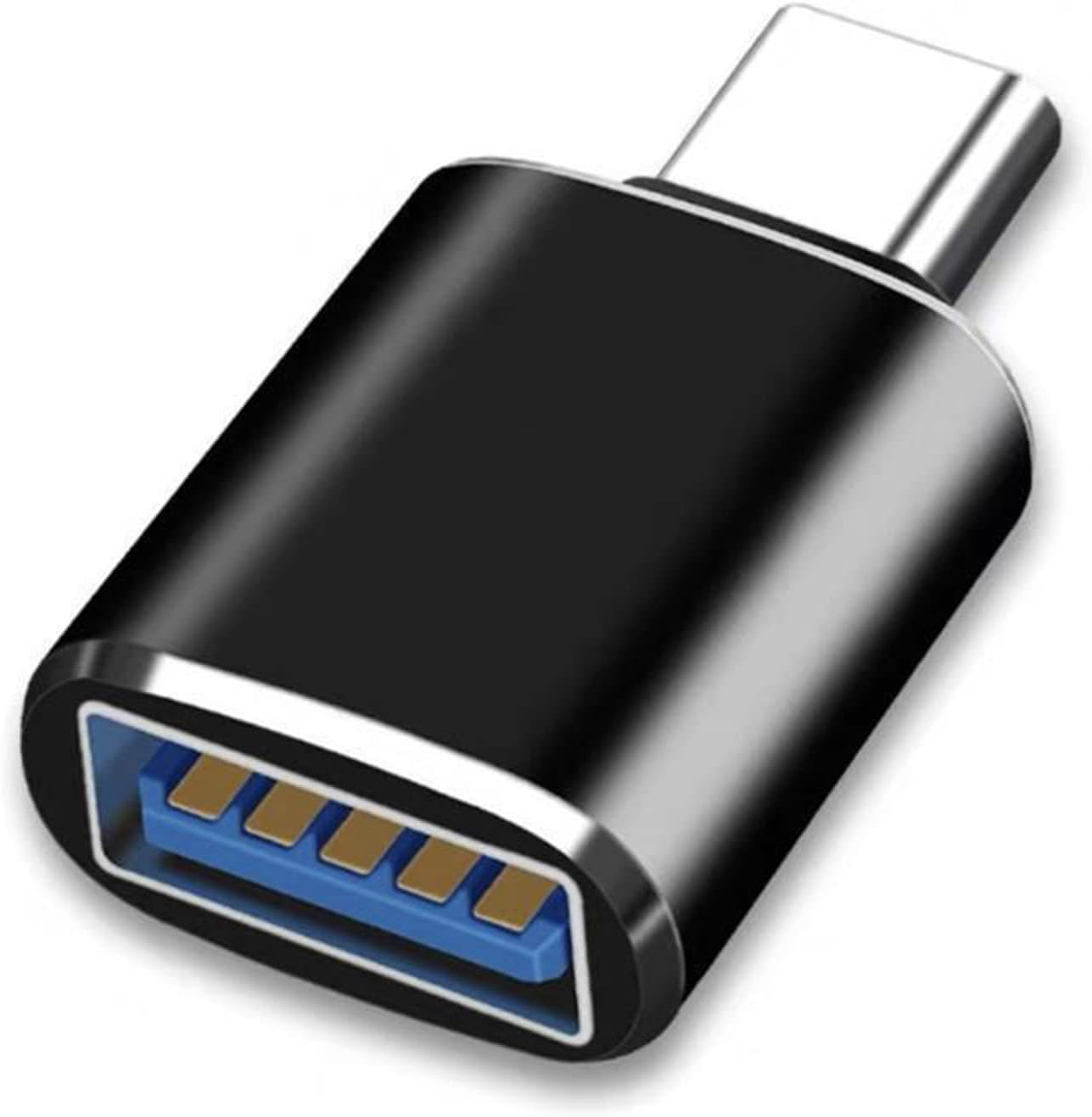 Adapter USB C, konwerter USB C na USB 3.0 typu C męski na USB A żeński złącze wtykowe OTG dla Mac Book iPad iPho: Black