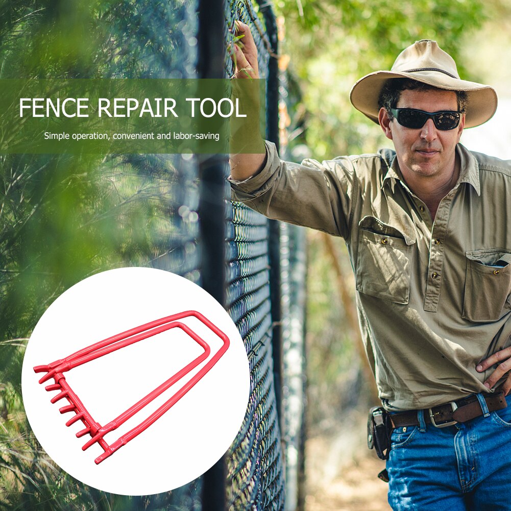 Barb Fence Repair Tool Easily Carrying Part Eco-friendly Tool Garden Metal Wire Fence Fixer for Home Farmyard Puller