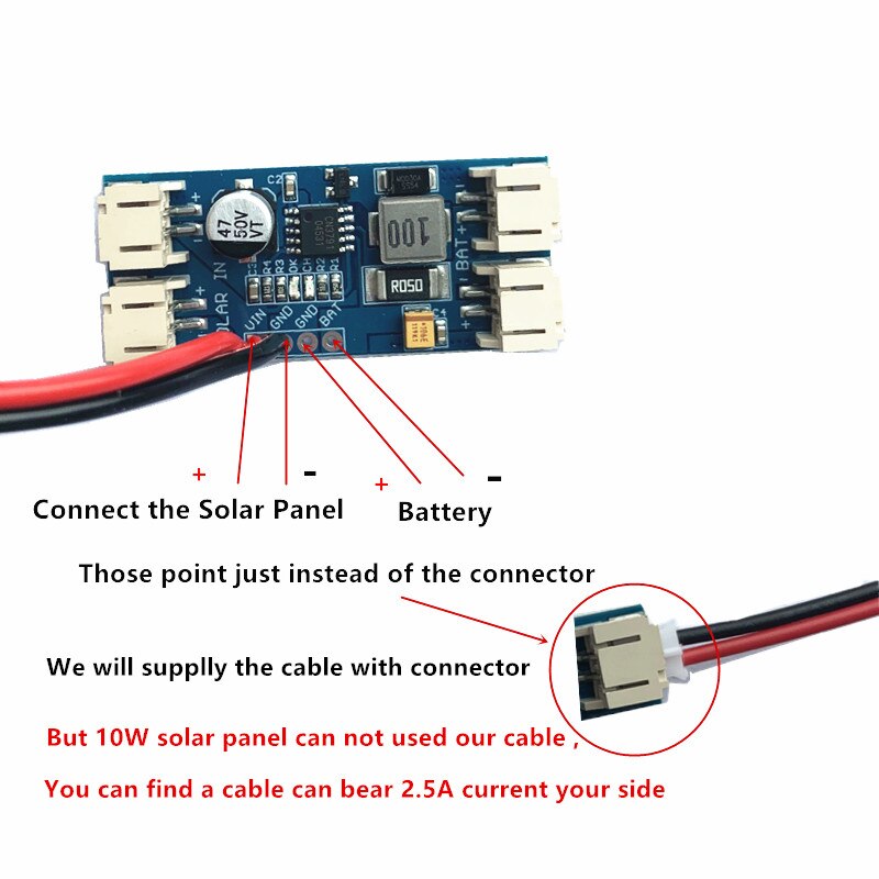 6V 4.5W 6W 10W 9V 4.2W 10W Solar panel/DIY Solar system with Solar min battery charger with battery display DIY KIT PH 2.0 Cable