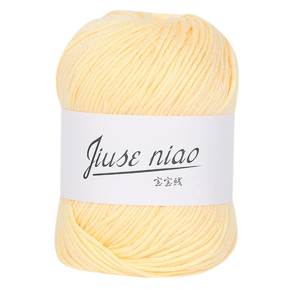 1PC 50g Chunky Colorful Hand Knitting Baby Milk Cotton Crochet Knitwear Wool Pelote Coton Crochet Milk Cotton Yarn Knitting Yarn: K