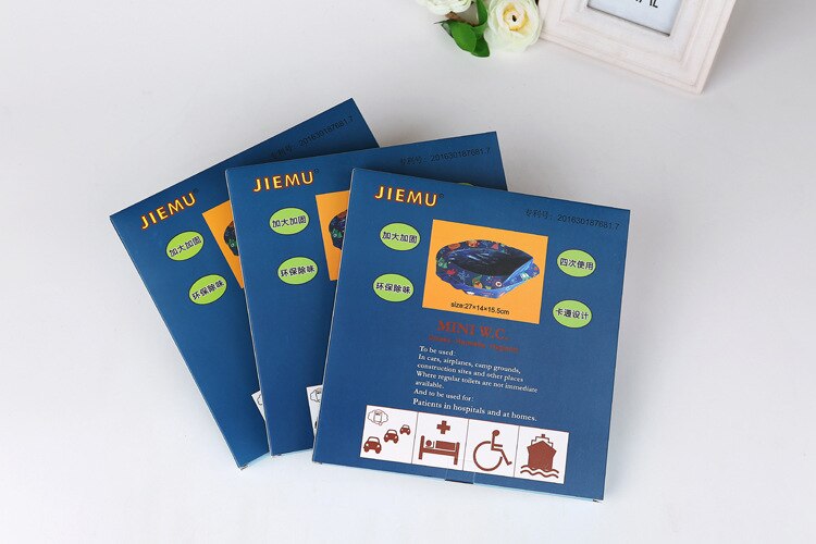 Boîte à caca en papier jetable pour voyage en plein air, portable, pliable, d'urgence, pliable, pour enfants et bébés