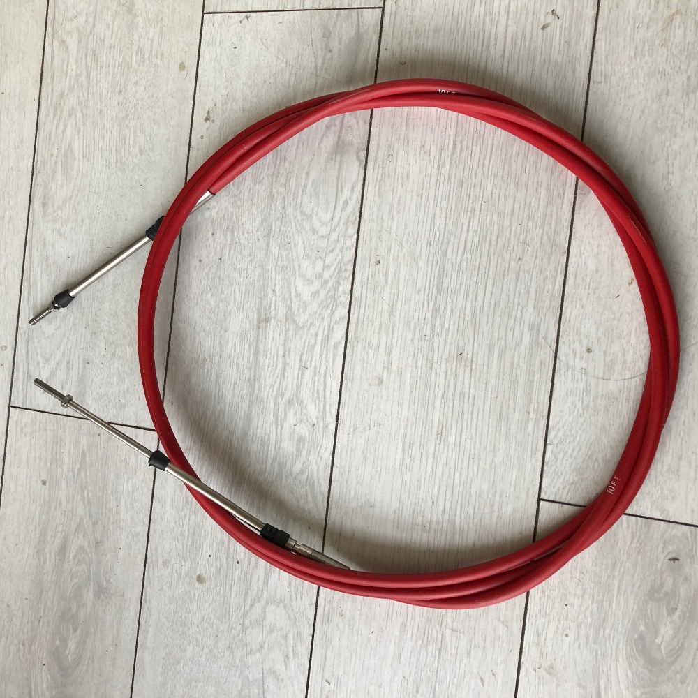 10 FT Universal Marine Throttle SeablueStar Control Cable for YAMAHA Boat Control Lever Box