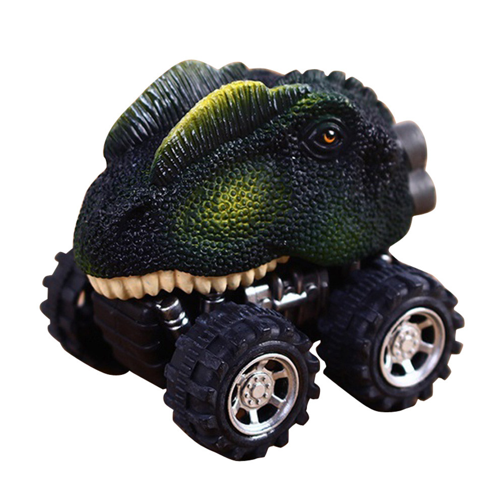 Mini Dinosaurus Speelgoed Model Pull Back Auto Grote Wiel Voertuigen Vrachtwagen Jongens Speelgoed Voor Kinderen Spelen Met Vrienden jouets # W