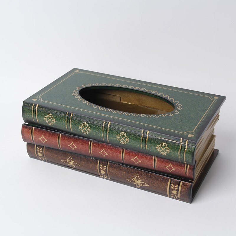 Retro pompbox simulatie houten boek handbeschilderd boekvormig kunstpapier pompbox