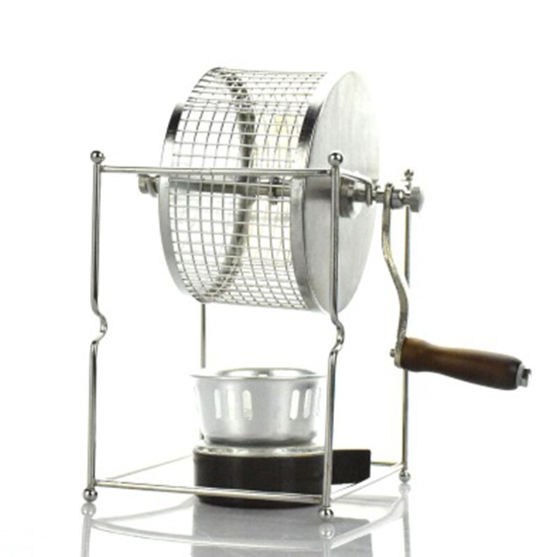 Diy rustfritt stål kaffebønne bakt maskin mini manuelle bønner stekeovn