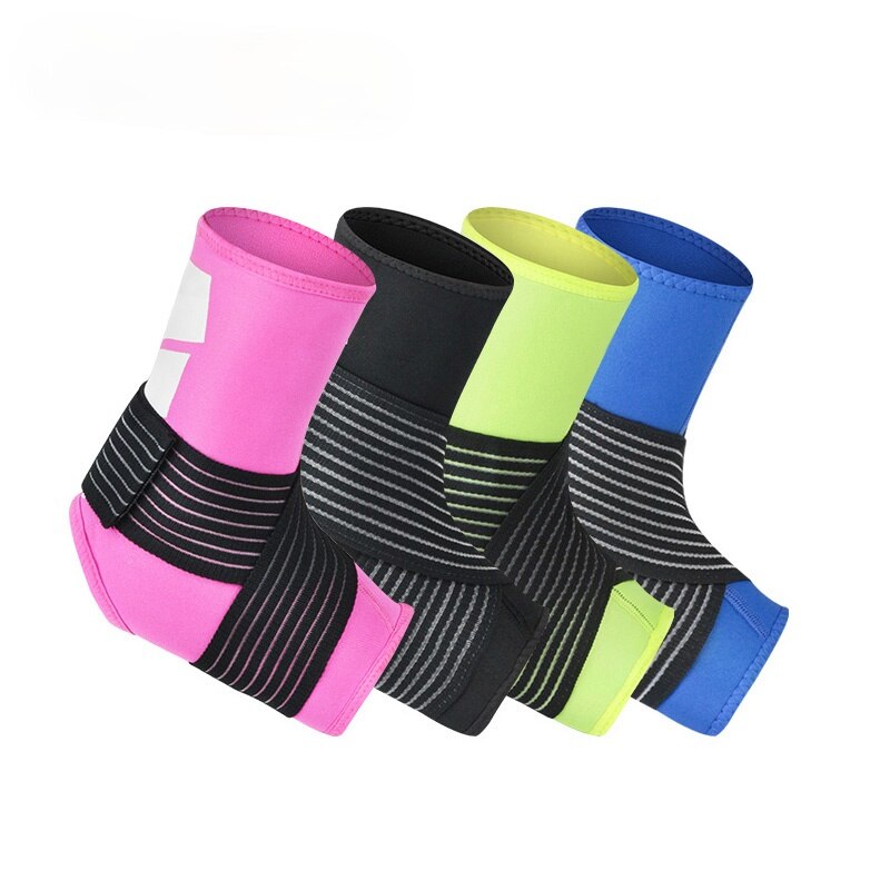 1Pcs Ankle Compression Leg Strap Ankle Support Brace Elastic Protection Foot Bandage Sprain Prevention Sport Fitness Guard Band