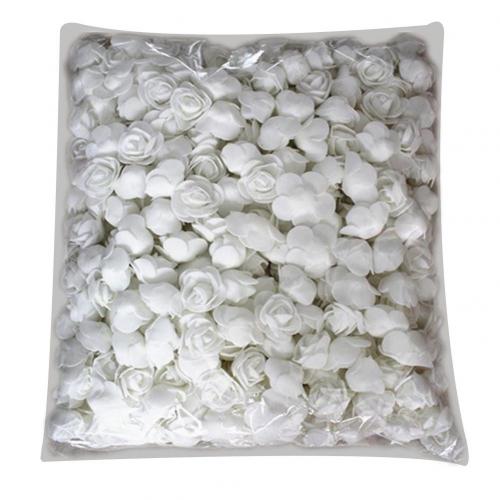 Foam Roses 500pcs Artificial Foam Flower Heads DIY 20cm Teddy Bear Mold PE Rose Bear Accessories Decor Valentine's: White