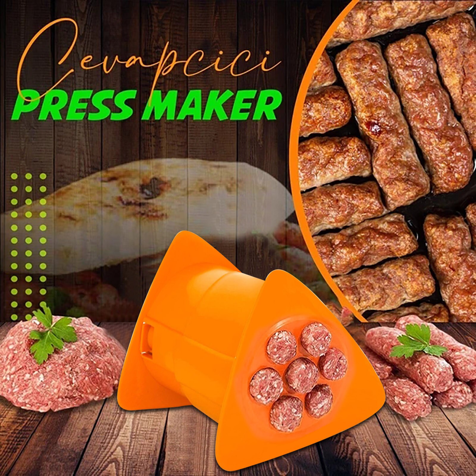 Cevapcici Press Maker Manual Sausage Maker Meat Shakin Manual Sausage Maker Meat Stuffer Stuffer Filler Hand Operated Kitchen