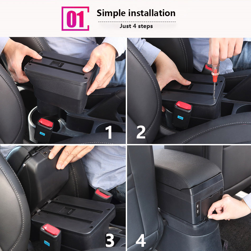 per Hyundai I10 Bracciolo per Hyundai I10 Scatola bracciolo per auto Dettagli parti interne Parti di Ammodernamento Scatola di immagazzinaggio Accessori auto