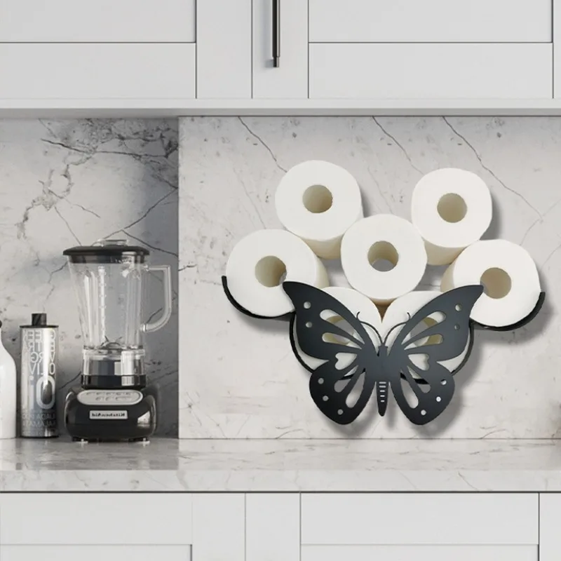 Toilet Paper Holder Steel Bathroom Wall Decoration Kitchen Paper Holder Storage Towel Roll Holder Home Accessories