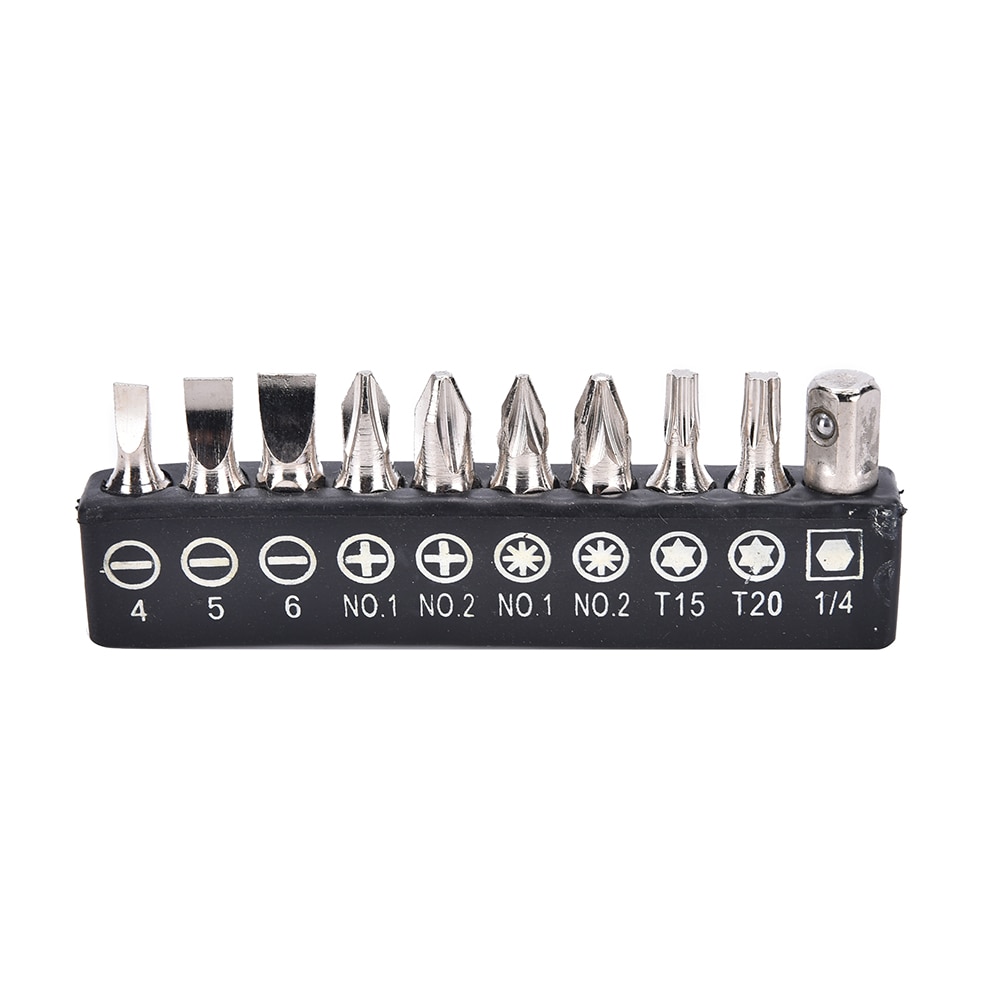 10pcs/Set Electric Alloy Steel Screwdriver Bits For Screwdriver Set Multifunctionl Versatile Screwdrivers