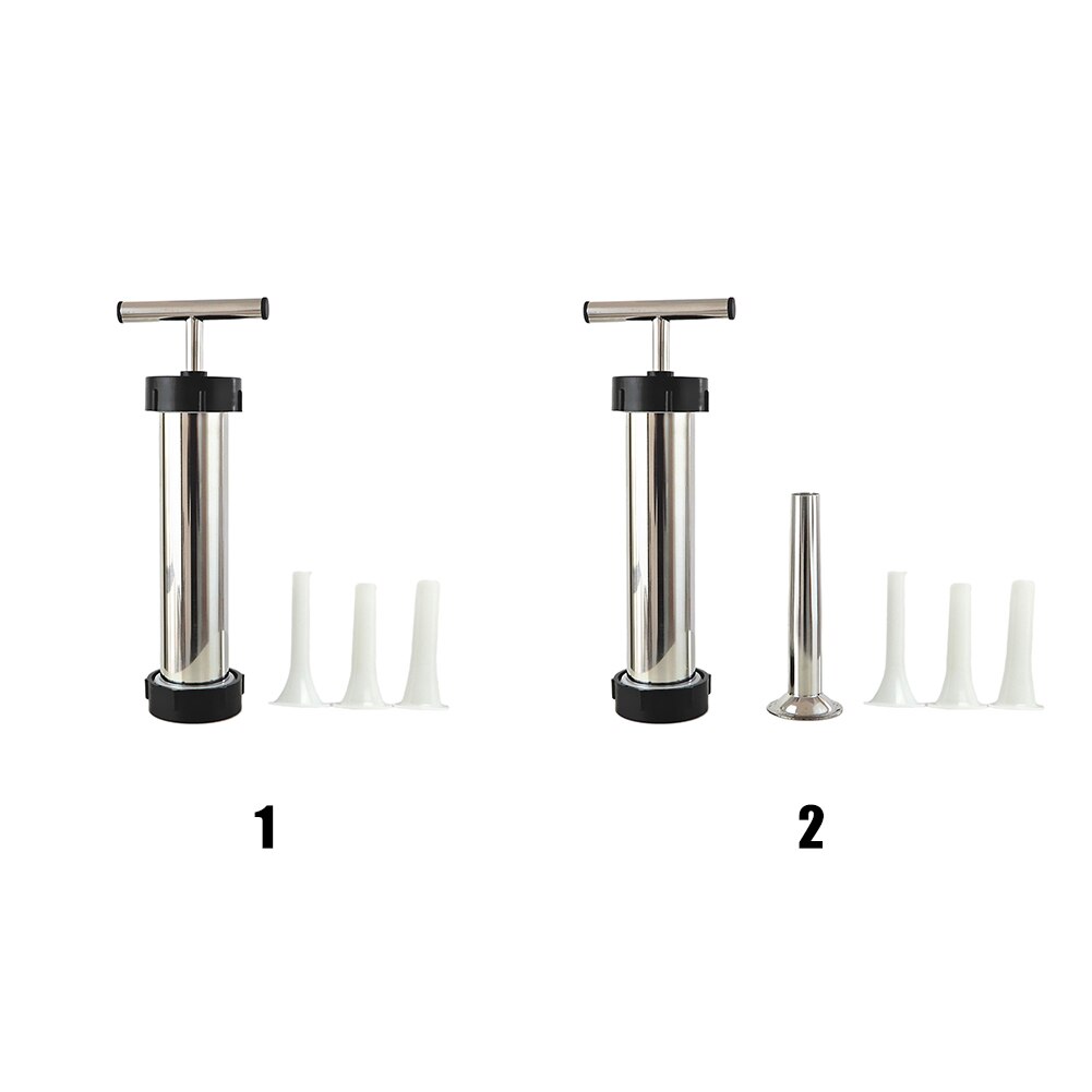 Manual Sausage Maker Easy Clean Portable Filling Tool With Pipes Meat Stuffer Home Restaurants High Capacity Stainless Steel