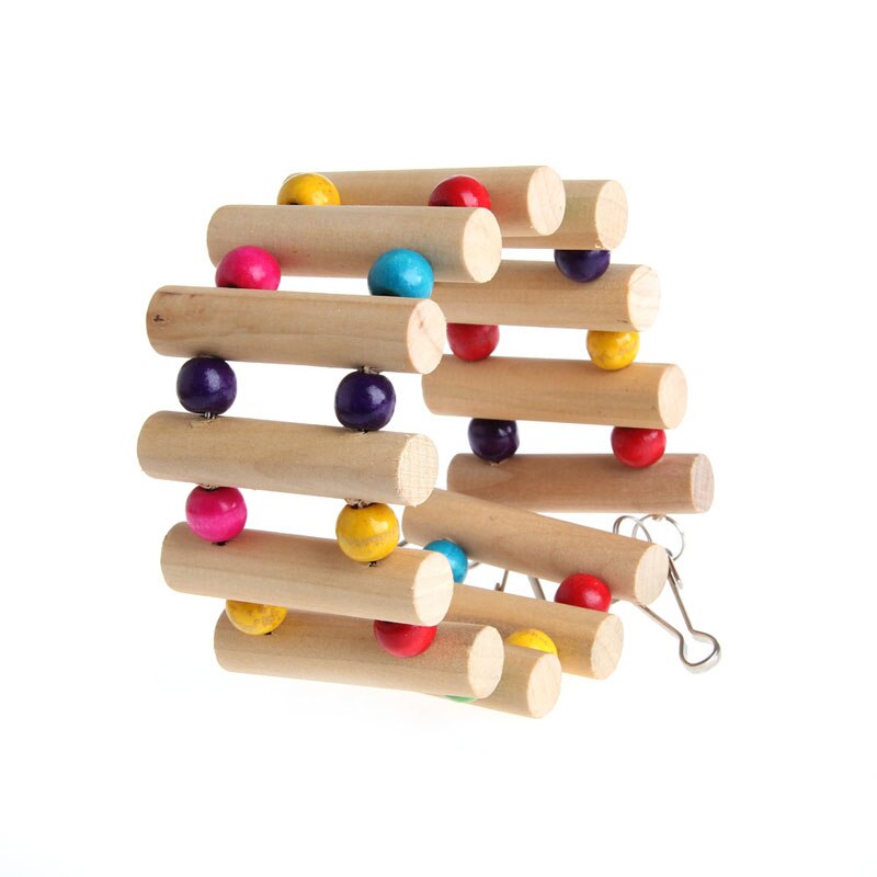 Vogels Swing Houten Brug Ladder Klim Valkparkiet Parkiet Budgie Papegaai Speelgoed