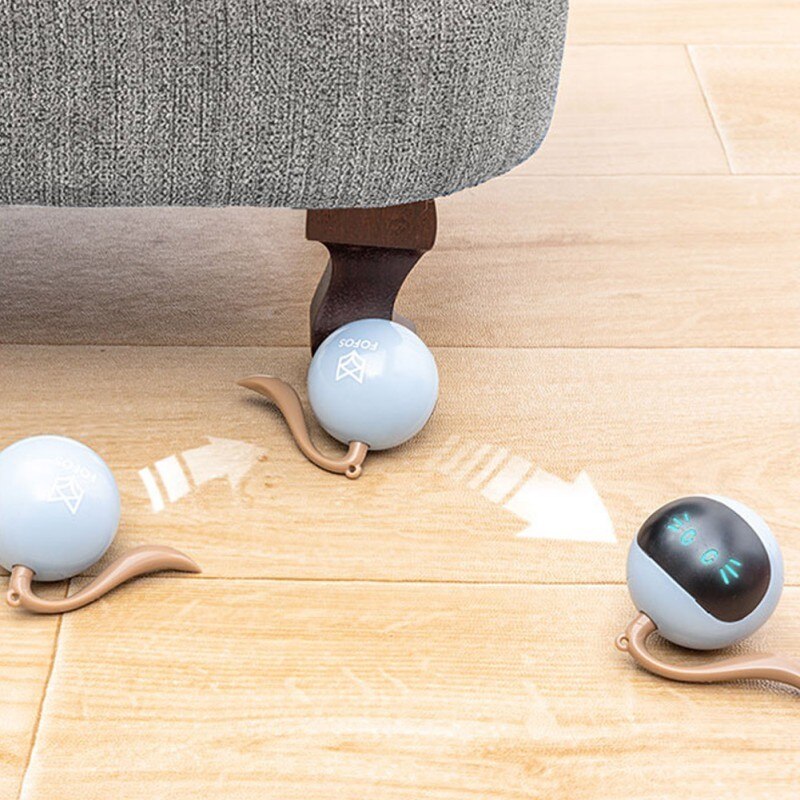 Smart Interactive Cat Toy USB Power Electric Jumping Ball Self Rotating Toys Rolling Jumping Ball For Cats Kitten Kitty 1000mAh
