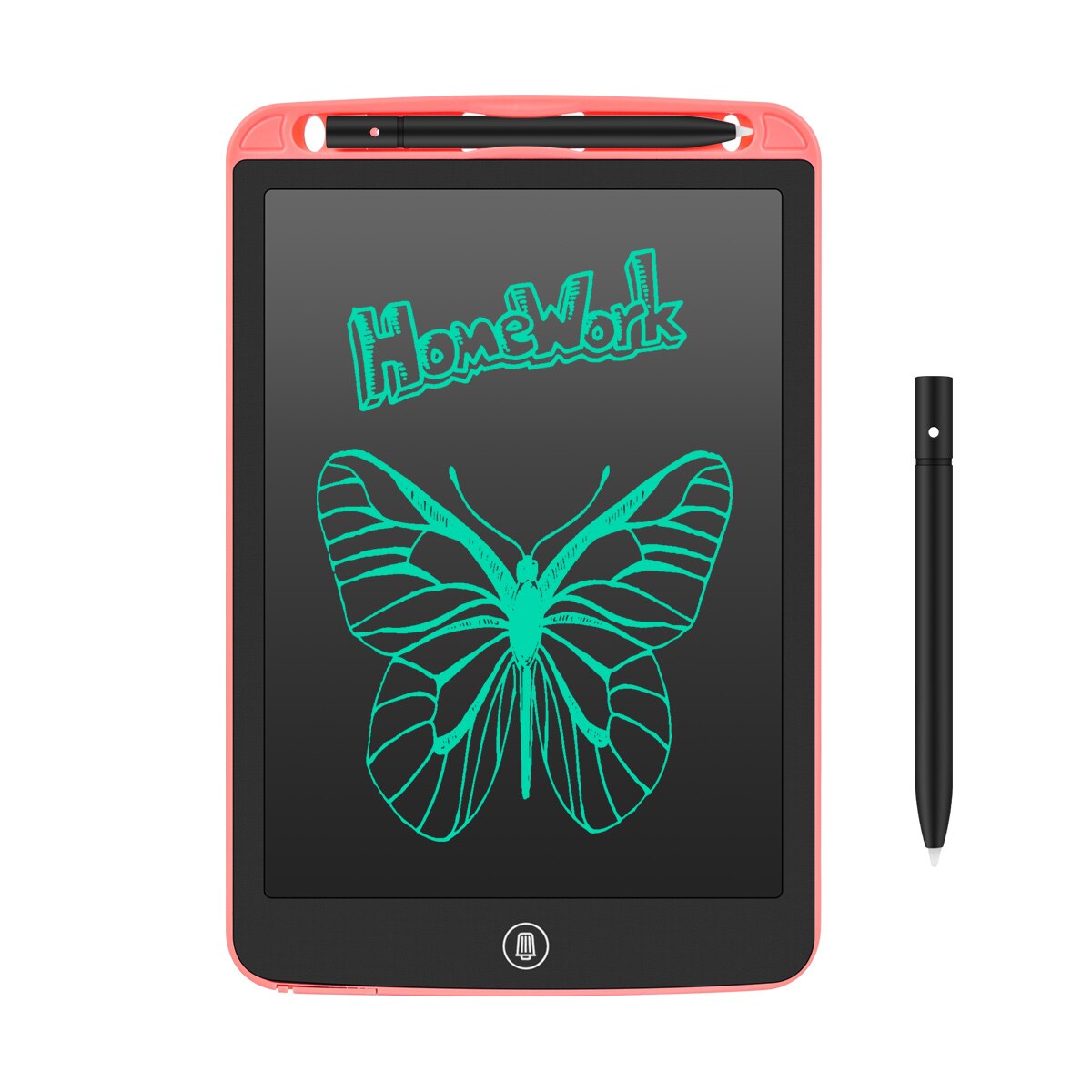 Tablette LCD pour dessin et écriture numérique, 10 pouces, jouets pour enfants, avec stylet épais: Pink