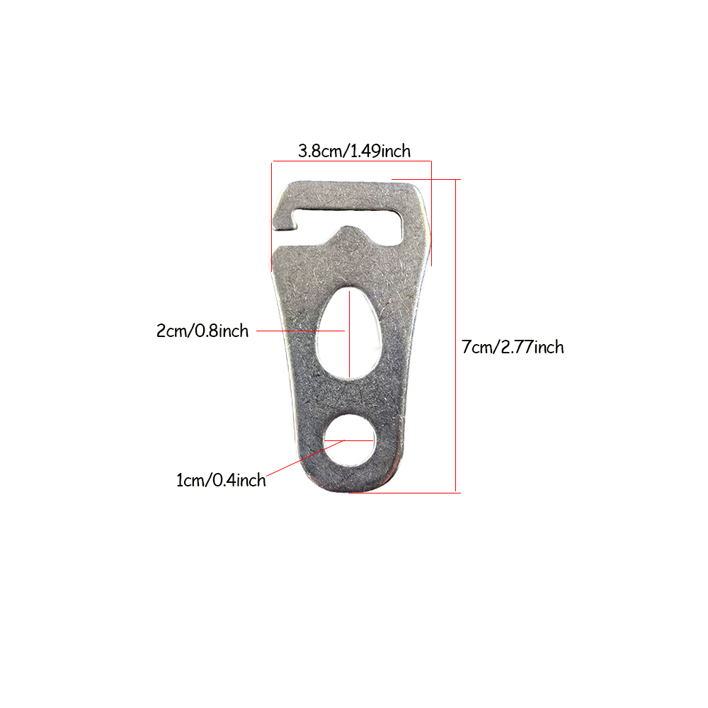 2/4Pcs Camping Tent Adjuster Wind Rope Buckle Camping Rope Buckle Canopy Rope Tightener Stainless Steel ​Awning pole Fasteners