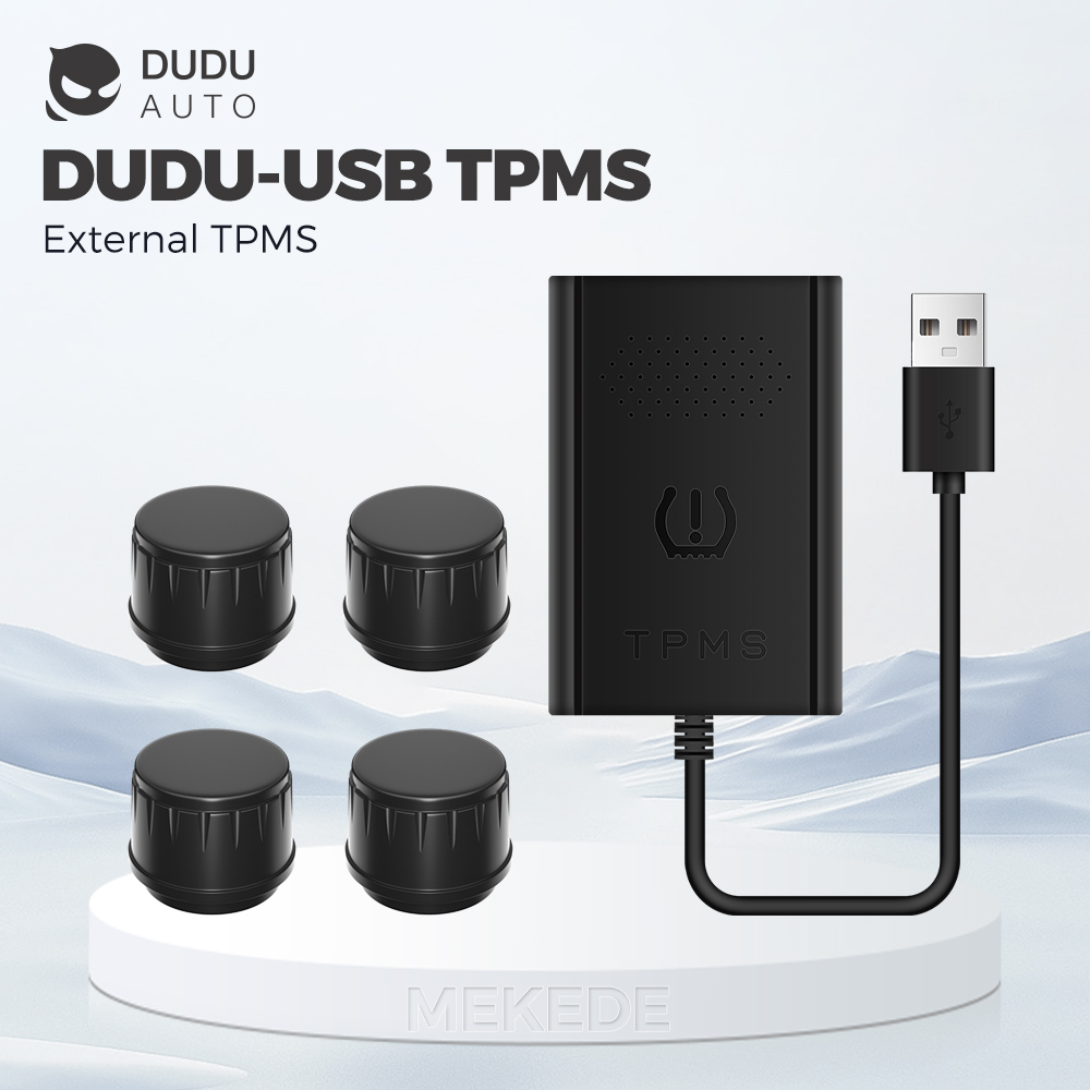 Duduauto dudu 7 Android-navigationssystem mit reifendruckkontrollsystem (tpms) und 4 sensoren, alarmanlage, usb- und Android-schnittstelle