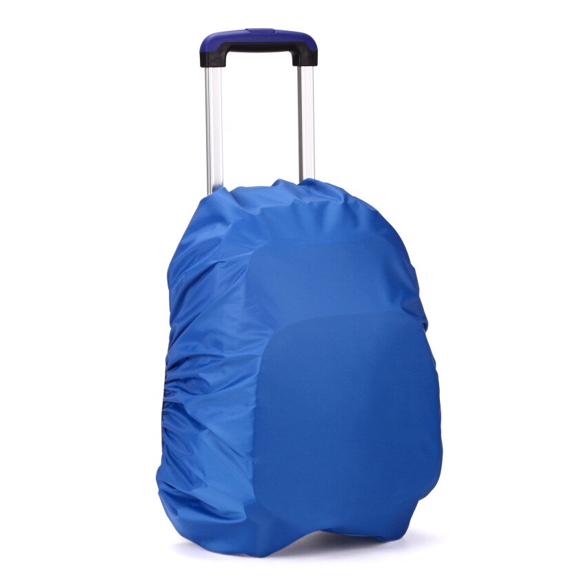 Kids Suitcase Trolley Backpack Cover Waterproof Luggage Protective Covers Travel Accessories School bag Dust Rainproof Cover: Blue