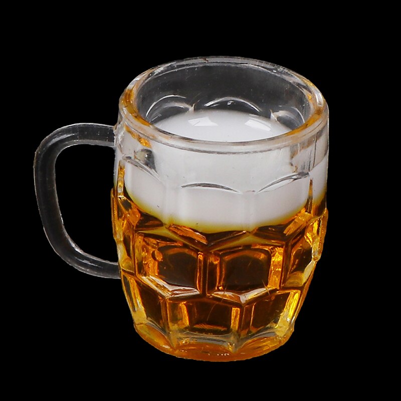 1/12 Miniatuur Poppenhuis Speelgoed Mini Beer Cup Mok Kid Speelgoed voor Scène Model Schaal Poppenhuis Accessoires