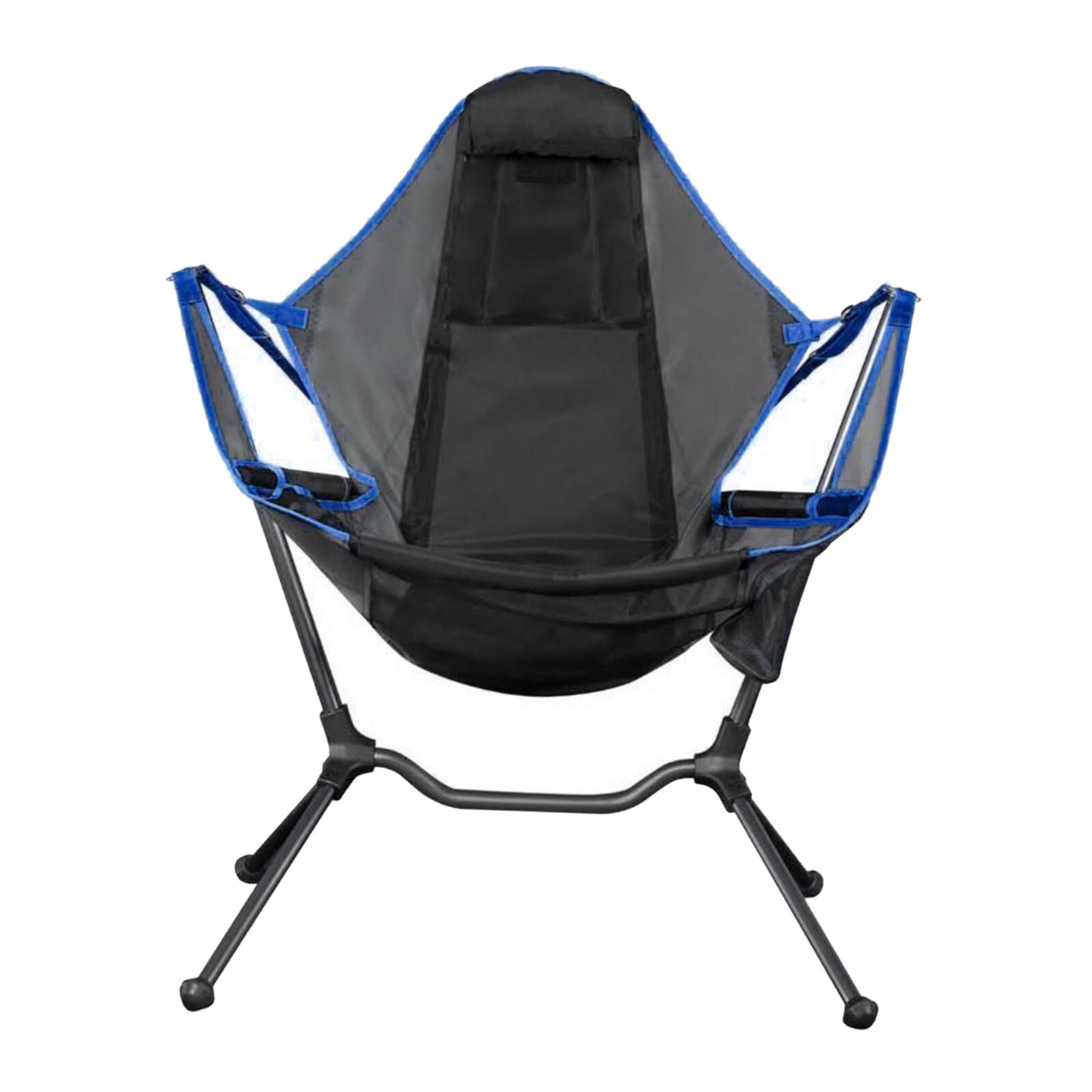 Draagbare Schommelstoel Outdoor Camping Opvouwbare Seat Telefoon Houder Voor Wandelen Bbq Picknick Backpacken Vissen: Blue