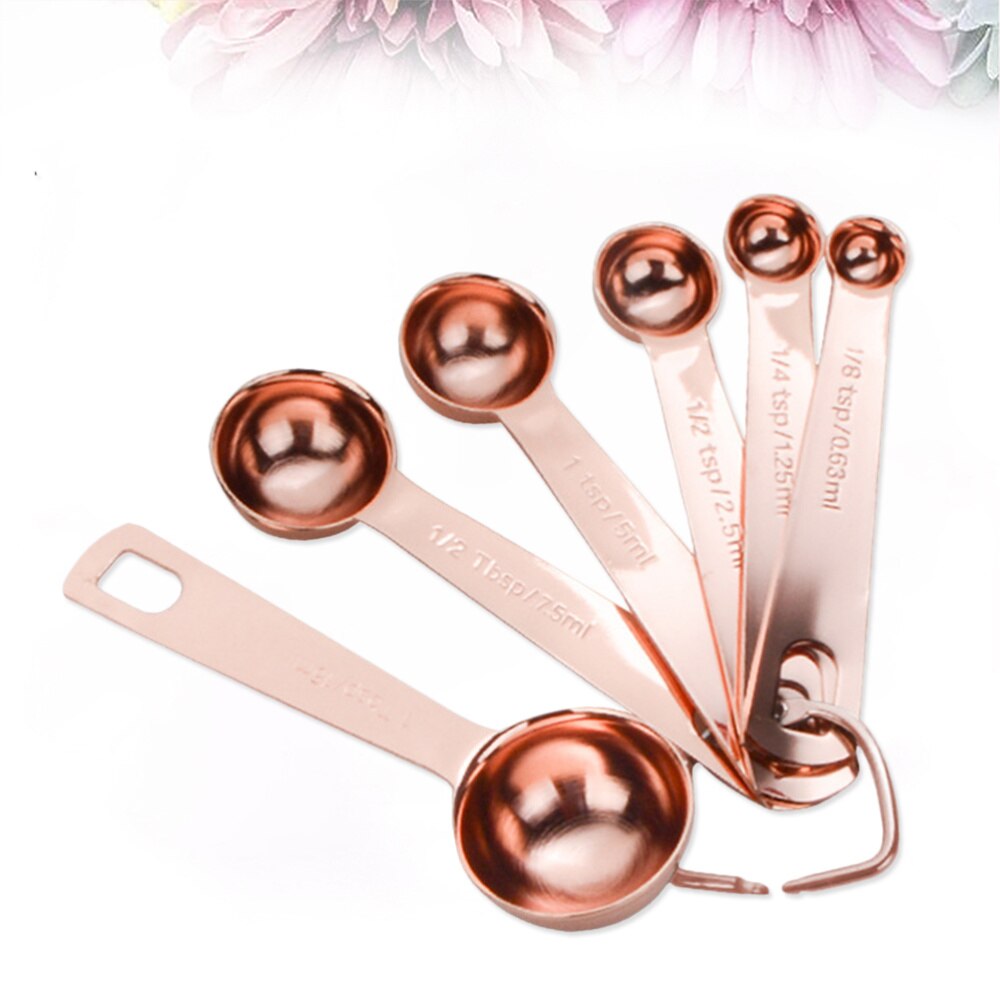 6pcs Heavy Duty Stainless Steel Measuring Spoons for Dry or Liquid Ingredients