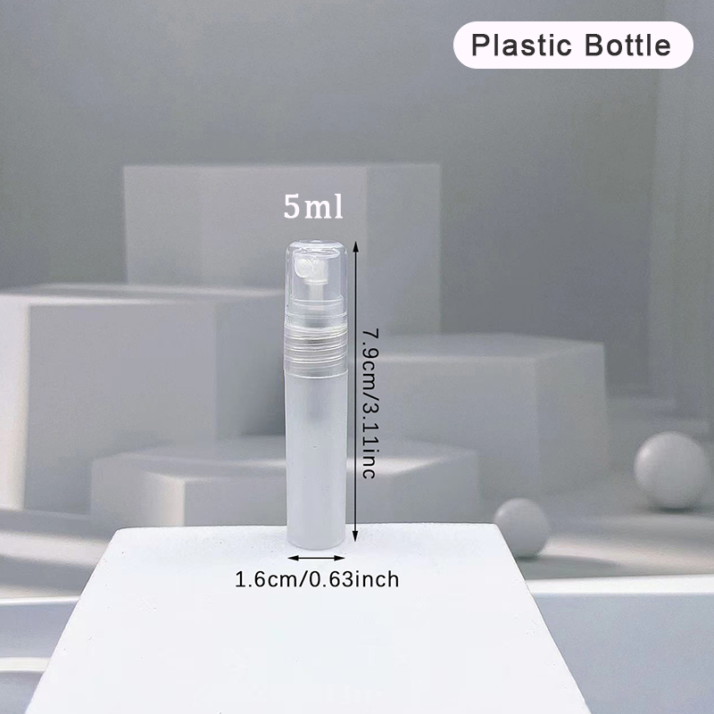 Mini botella de vidrio transparente para Perfume, frasco vacío para cosméticos, tubo de ensayo de muestra, viales de vidrio fino, 2ML, 3ML, 5ML, 10ML: plum