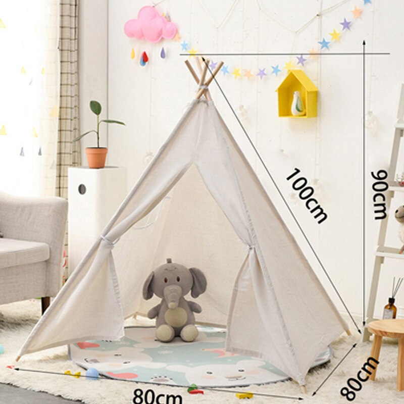 Speelhuis XL Beige Offwhite Zand Créme voor binnen en buiten - Baby