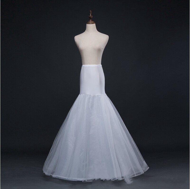 In Stock White Mermaid Wedding dress Petticoat underskirt Jupon sous robe mariage Bride Petticoats Rockabilly