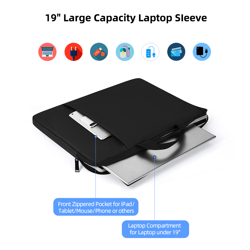 Cdisplay 19 Inch Laptop Sleeve Bag Earthquake Resistant Waterproof Wear-Resistant for Xiaomi HP Lenovo MacBook Air Pro Business