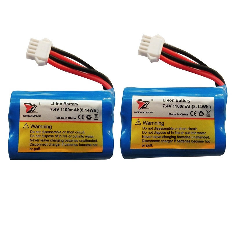 Batterie Li-ion 1100mAh 7,4V Pour Modèles RC - Connecteur SM-4P, Universelle