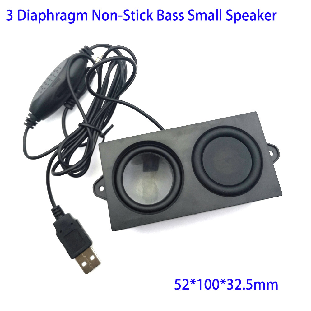 High power small speaker USB mini sound system portable cavity subwoofer DIY for laptops mp3 mp4 TV sound amplification