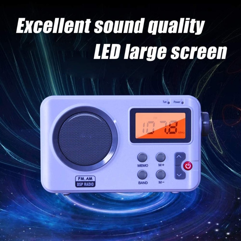 2.4in Outdoor Lcd-scherm Draagbare Radio Oortelefoon Poort Dab/Dab + Digitale Am Fm Stereo Thuis
