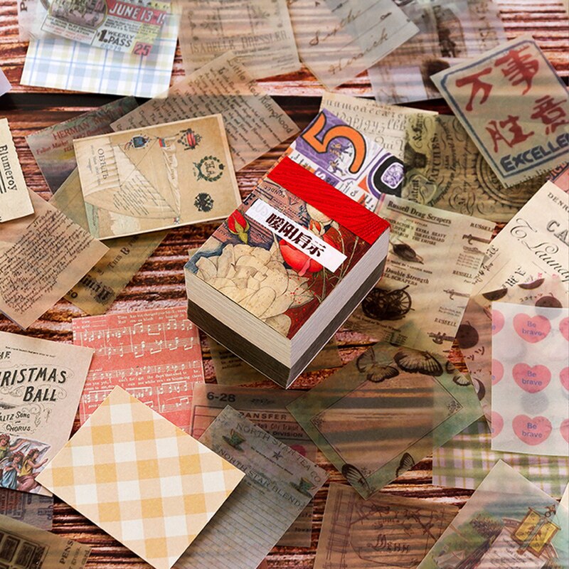 400 arkkia vintage elokuva metsä materiaali kirja tee itse koristeellinen paperi päiväkirja päiväkirja askartelu scrapbooking muistilehtiö muistilehtiö paperitavarat